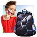Ранец ЮНЛАНДИЯ EXTRA с дополнительным объемом, 2 отделения, "Soccer ball", 38х29х18 см, 270677 270677