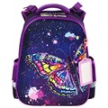 Ранец ЮНЛАНДИЯ EXTRA, с дополнительным объемом, "Colorful butterfly", 38х29х18 см, 270674 270674