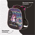 Ранец ЮНЛАНДИЯ EXTRA, с дополнительным объемом, "Rainbow unicorn", СВЕТЯЩИЙСЯ РИСУНОК, 38x29x18 см, 229932 229932