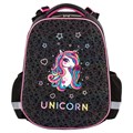 Ранец ЮНЛАНДИЯ EXTRA, с дополнительным объемом, "Rainbow unicorn", СВЕТЯЩИЙСЯ РИСУНОК, 38x29x18 см, 229932 229932