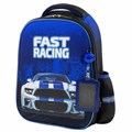 Ранец ЮНЛАНДИЯ LIGHT, 2 отделения, "Speedy car", 38х29х16 см, 270608 270608
