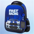 Ранец ЮНЛАНДИЯ LIGHT, 2 отделения, "Speedy car", 38х29х16 см, 270608 270608