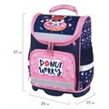 Ранец ЮНЛАНДИЯ WISE, 1 отделение, 3 кармана, устойчивое дно, "Donut worry", 37x29х15 см, 272073 272073