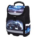 Ранец ЮНЛАНДИЯ WISE, 1 отделение, 3 кармана, устойчивое дно, Space driver, 37х29х15 см, 273163 273163