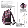 Рюкзак BRAUBERG CANVAS универсальный, 2 отделения, "Фигуры", канвас, 47х32х14 см, 226353 226353