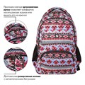 Рюкзак BRAUBERG CANVAS универсальный, 2 отделения, "Фигуры", канвас, 47х32х14 см, 226353 226353