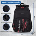 Рюкзак BRAUBERG CONCEPT универсальный, 2 отделения, светоотражающий принт, Stranger, 45х30х18 см, 272581 272581