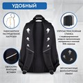 Рюкзак BRAUBERG CONCEPT универсальный, 2 отделения, светоотражающий принт, Stranger, 45х30х18 см, 272581 272581