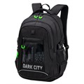 Рюкзак BRAUBERG CONTENT универсальный, 3 отделения, светоотражающий принт, "Dark city", 47х33х18 см, 270763 270763