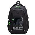 Рюкзак BRAUBERG CONTENT универсальный, 3 отделения, светоотражающий принт, "Dark city", 47х33х18 см, 270763 270763