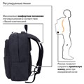Рюкзак BRAUBERG DELTA универсальный, 2 отделения, холщовый, "Pulse", темно-серый, 44х30х14 см, 225296 225296