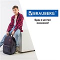 Рюкзак BRAUBERG ENERGETIC универсальный, эргономичный, "Korean", черный, 43х30х16 см, 270795 270795