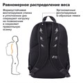 Рюкзак BRAUBERG FASHION CITY универсальный, 2 отделения, Not found, черный, 46х31х15 см, 272571 272571