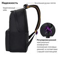 Рюкзак BRAUBERG FASHION CITY универсальный, карман-антивор, "Romantic Anime", черный, 44х31х16 см, 270808 270808