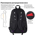 Рюкзак BRAUBERG FASHION CITY универсальный, карман-антивор, "Romantic Anime", черный, 44х31х16 см, 270808 270808