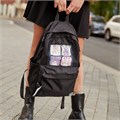 Рюкзак BRAUBERG FASHION CITY, универсальный, "Anime Cats", черный, 44х31х16 см, 229965 229965