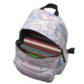 Рюкзак BRAUBERG GLOSSY универсальный, блестящий, серебро, 41х32х14 см, 226421 226421