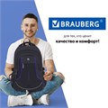 Рюкзак BRAUBERG HIGH SCHOOL универсальный, 3 отделения, "Выбор", черный/синий, 46х31х18 см, 271652 271652