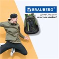 Рюкзак BRAUBERG HIGH SCHOOL универсальный, 3 отделения, "Неон", черный/салатовый, 46х31х18 см, 225520 225520