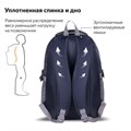 Рюкзак BRAUBERG HIGH SCHOOL универсальный, 3 отделения, "Райдер", синий, 46х31х18 см, 225523 225523