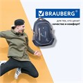 Рюкзак BRAUBERG HIGH SCHOOL универсальный, 3 отделения, "Старлайт", синий/серый, 46х34х18 см, 226342 226342