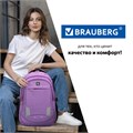 Рюкзак BRAUBERG HIGH SCHOOL универсальный, 3 отделения, "Стимул", фиолетовый, 46х31х18 см, 225516 225516
