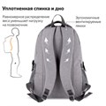 Рюкзак BRAUBERG HIGH SCHOOL универсальный, 3 отделения, "Туман", светло-серый, 46х31х18 см, 270762 270762