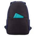 Рюкзак BRAUBERG POSITIVE универсальный, карман-антивор, "Dark blue", 42х28х14 см, 270775 270775