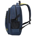 Рюкзак BRAUBERG TITANIUM универсальный, 3 отделения, синий, желтые вставки, 45х28х18 см, 270768 270768