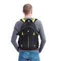 Рюкзак BRAUBERG TITANIUM универсальный, 3 отделения, черный, желтые вставки, 45х28х18 см, 224385 224385