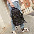 Рюкзак BRAUBERG TITANIUM универсальный, 3 отделения, черный, салатовые вставки, 45х28х18 см, 270766 270766