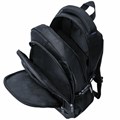 Рюкзак BRAUBERG TITANIUM универсальный, 3 отделения, черный, синие вставки, 45х28х18 см, 224734 224734