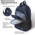 Рюкзак BRAUBERG URBAN универсальный, 2 отделения, "Freedom", темно-синий, 46х32х19 см, 270755 270755