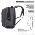 Рюкзак BRAUBERG URBAN универсальный, 2 отделения, "MainStream 1", серо-синий, 45х32х19 см, 224445 224445