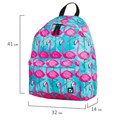 Рюкзак BRAUBERG СИТИ-ФОРМАТ универсальный, "Flamingo", разноцветный, 41х32х14 см, 228854 228854