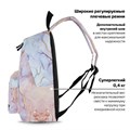 Рюкзак BRAUBERG СИТИ-ФОРМАТ универсальный, "Mineral", розово-голубой, 41х32х14 см, 270791 270791