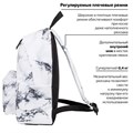 Рюкзак BRAUBERG СИТИ-ФОРМАТ универсальный, "White marble", бело-черный, 41х32х14 см, 229886 229886