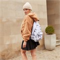 Рюкзак BRAUBERG СИТИ-ФОРМАТ универсальный, "White marble", бело-черный, 41х32х14 см, 229886 229886