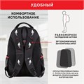 Рюкзак GERMANIUM "S-06" универсальный, уплотненная спинка, облегченный, черный, 46х32х15 см, 226953 226953