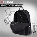 Рюкзак HEIKKI EDITION (ХЕЙКИ) универсальный, 6 карманов, черный, 42х30х14 см, 272540 272540