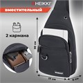 Рюкзак однолямочный HEIKKI DRIVE (ХЕЙКИ), 2 отделения, черный, 30х17х6 см, 272539 272539