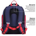 Рюкзак BRAUBERG CLASSIC, легкий каркас, премиум материал, "Lion", синий, 37х32х21 см, 228829 228829