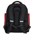 Рюкзак BRAUBERG CLASSIC, легкий каркас, премиум материал, "Motorbike", черный, 37x32х21 см, 270583 270583
