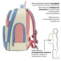 Рюкзак BRAUBERG CLASSIC, легкий каркас, премиум материал, "Tender", бежевый, 37х32х21 см, 272090 272090
