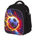 Рюкзак BRAUBERG KIDS MIND с пеналом в комплекте, 2 отделения, "Football", 40х28х18 см, 273178 273178