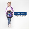 Рюкзак BRAUBERG OPTIMA, 2 отделения, с брелоком, "Butterfly catcher", СВЕТЯЩИЙСЯ, 36х27х18 см, 272097 272097
