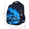 Рюкзак BRAUBERG OPTIMA, 2 отделения, с брелоком, "Night driver", 36х27х18 см, 272096 272096