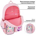 Рюкзак BRAUBERG PASTEL с термонашивками в комплекте, "Anime kitten", персиковый, 40х29х14 см, 272065 272065