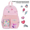 Рюкзак BRAUBERG PASTEL с термонашивками в комплекте, "Anime kitten", персиковый, 40х29х14 см, 272065 272065