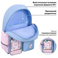 Рюкзак BRAUBERG PASTEL с термонашивками в комплекте, "Friendly bunnies", голубой, 40х29х14 см, 271423 271423